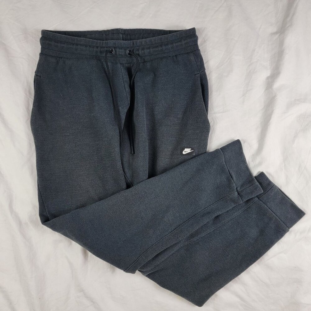 Nike Sportswear Optic Jogger Mens Medium Black Sweatpants Winter Warm 928493-010